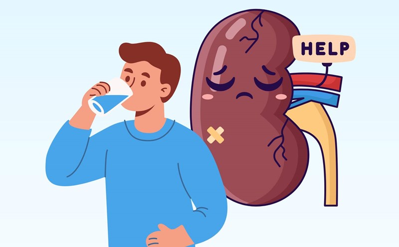 After drinking water and showing this phenomenon, it is likely that your kidney health will be affected