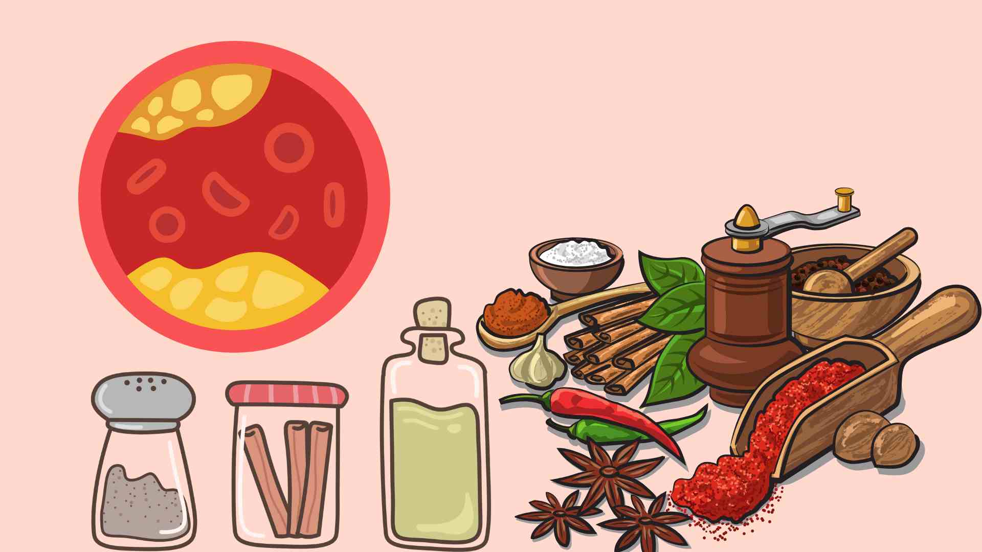 Some commonly used spices, almost every family's available in the kitchen, can help reduce blood fat effectively. Graphic photo: Hoang Loc