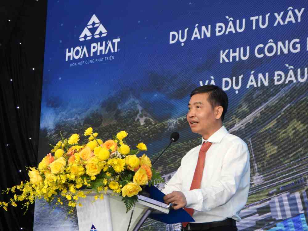 Ong Ta Anh Tuan - Chu tich UBND tinh Dak Lak phat bieu tai buoi le. Anh: Bao Trung