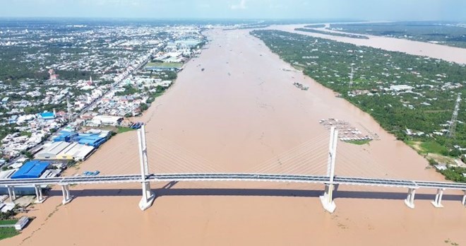 Cầu Rạch Miễu 2 nối Đồng Tháp - Vĩnh Long chính thức khánh thành