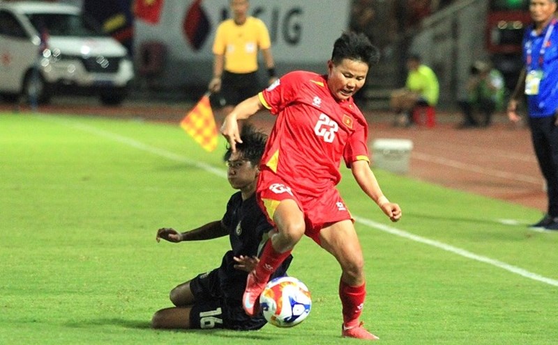 The Vietnam women's team will meet Thailand in the third-place match of the 2025 Southeast Asian Women's Football Championship. Photo: Mai Huong