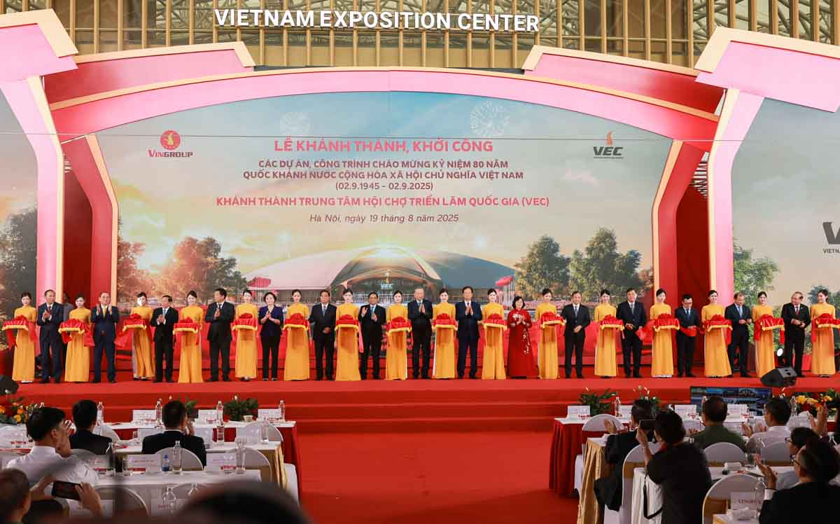 Inauguration ceremony of the National Exhibition Center. Photo: Hai Nguyen