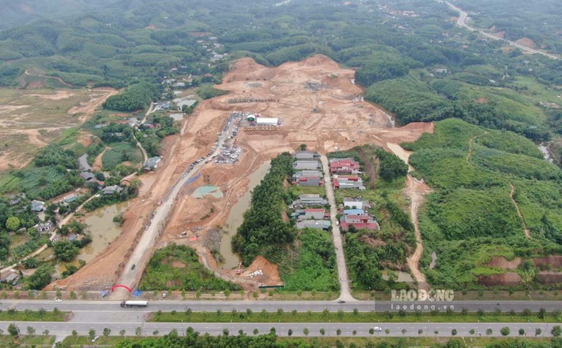Tran Yen Industrial Park Phase I, with a scale of 254.59 hectares, total investment of VND 2,184 billion. Photo: Van Duc.