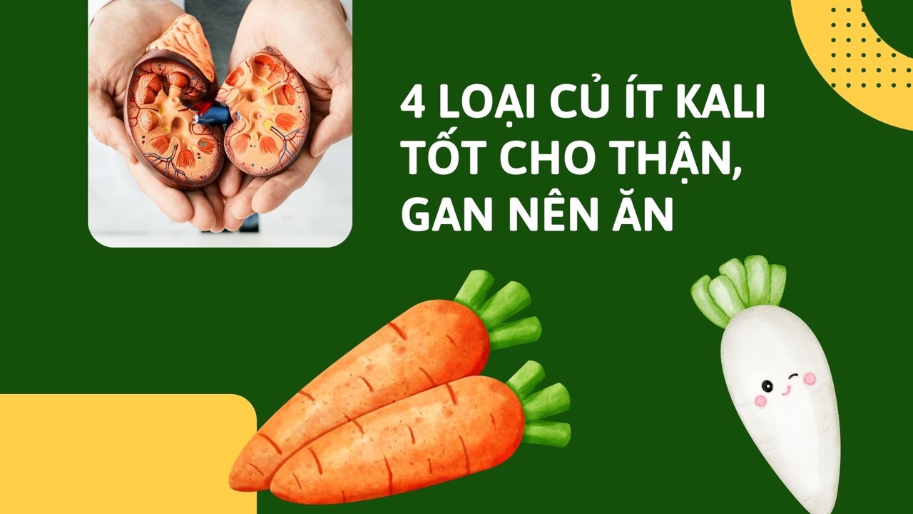 Carrots are a low- potassium root that is good for the kidneys and liver. Graphic photo: Huong Son