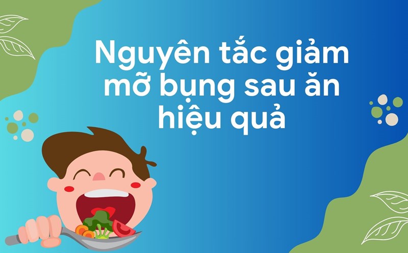 To reduce belly fat, it is necessary to choose reasonable foods. Graphic photo: Huong Son