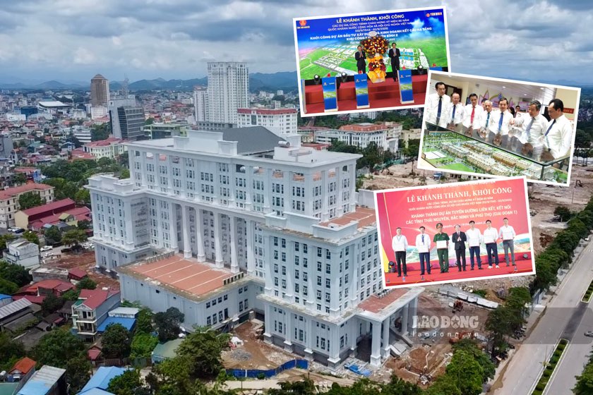 Thai Nguyen simultaneously started construction and inaugurated many key projects. Photo: Dang Vu.