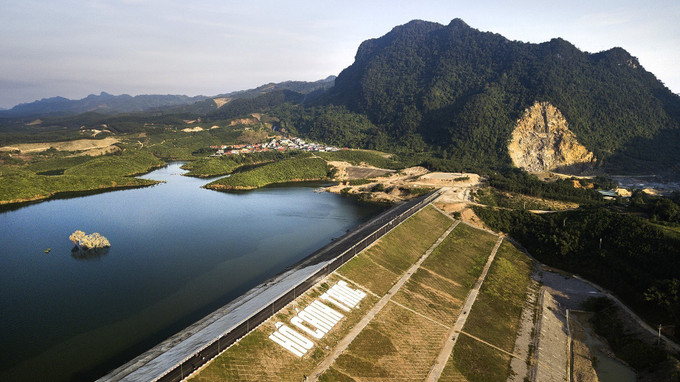 The Canh Tang reservoir project has been officially put into operation. Photo: Trong Dat