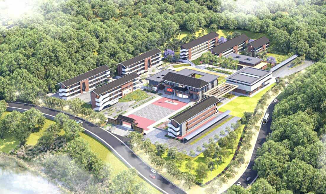 Perspective of the Thanh Thuy Primary and Secondary Boarding School project. Photo: investor
