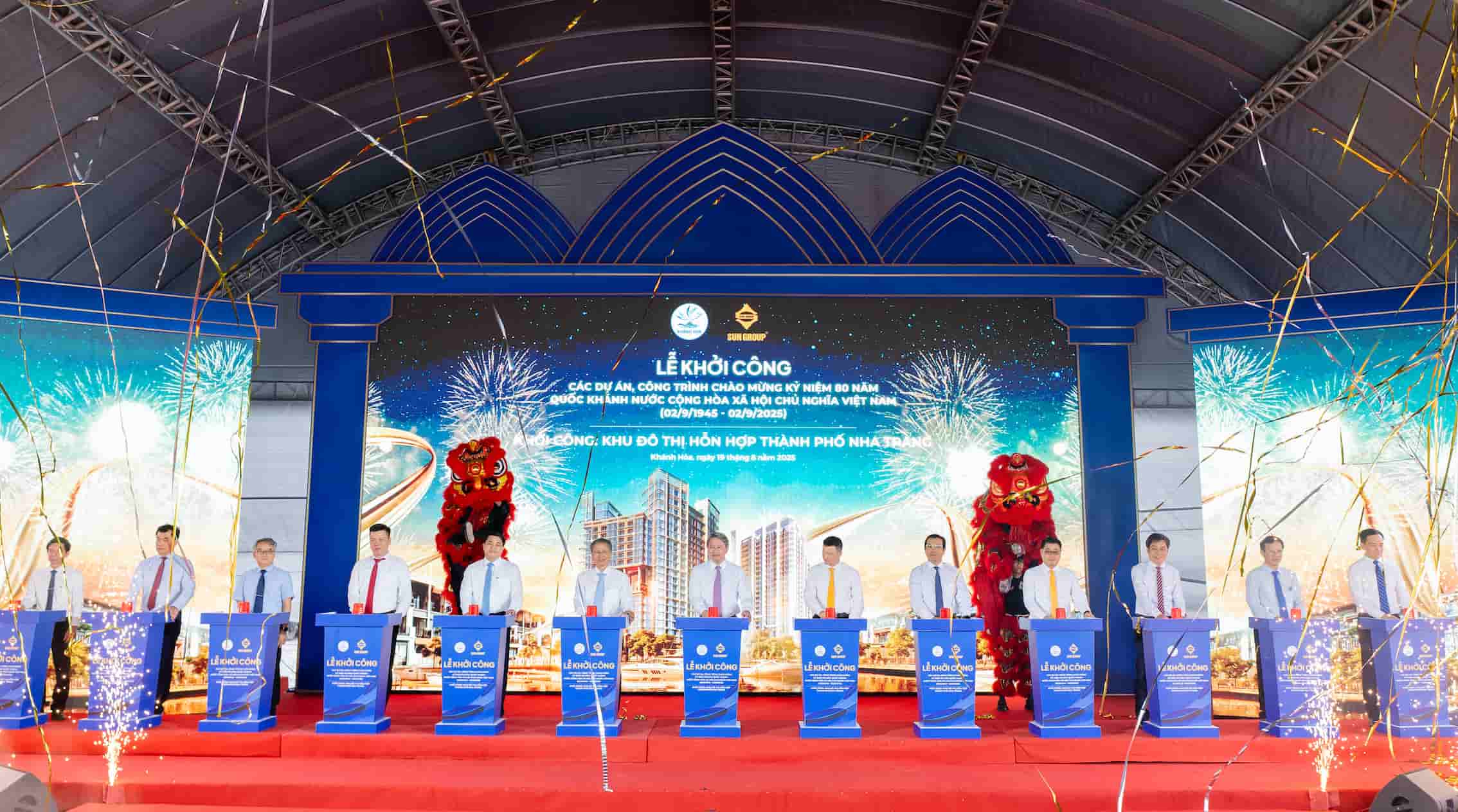 Nha Trang市複合都市プロジェクト(Khanh Hoa)の着工式。写真:Huu Long