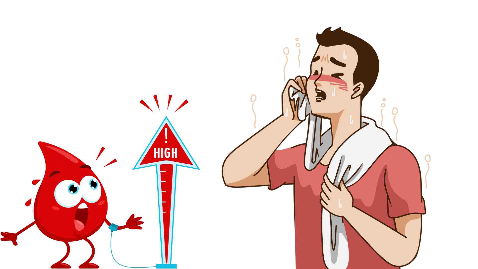 発汗は血糖値に関連しています。グラフィック:Ha May