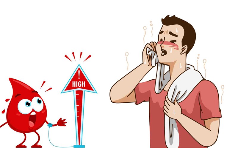 sweating is related to blood sugar. Graphics: Ha May