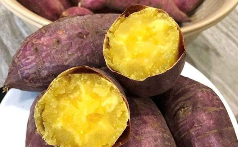 Outstanding nutritional value of sweet potato skins. Photo: Thuy Duong
