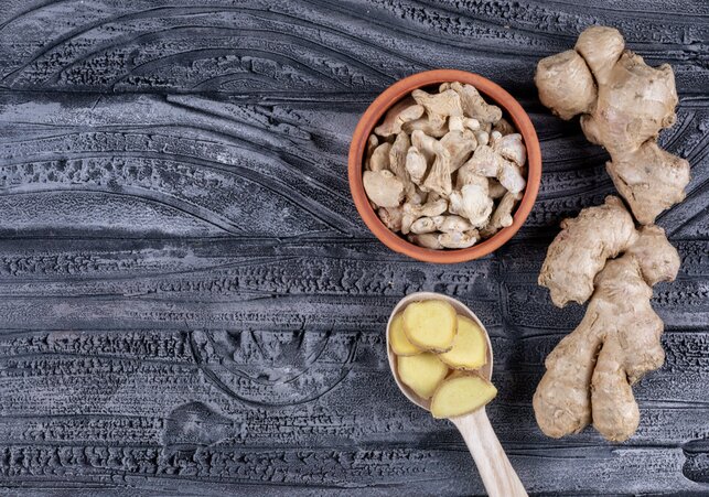Ginger, aids in cardiovascular health. Photo: Thuy Duong