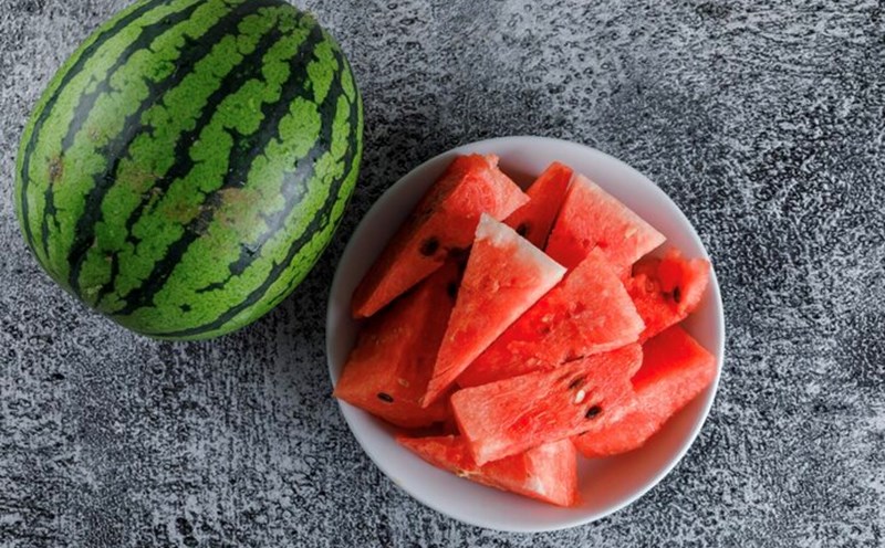 Watermelon, benefits and effects on digestion. Photo: Thuy Duong