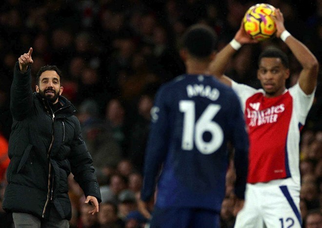 Ruben Amorim's Man United initially showed progress. Photo: AFP