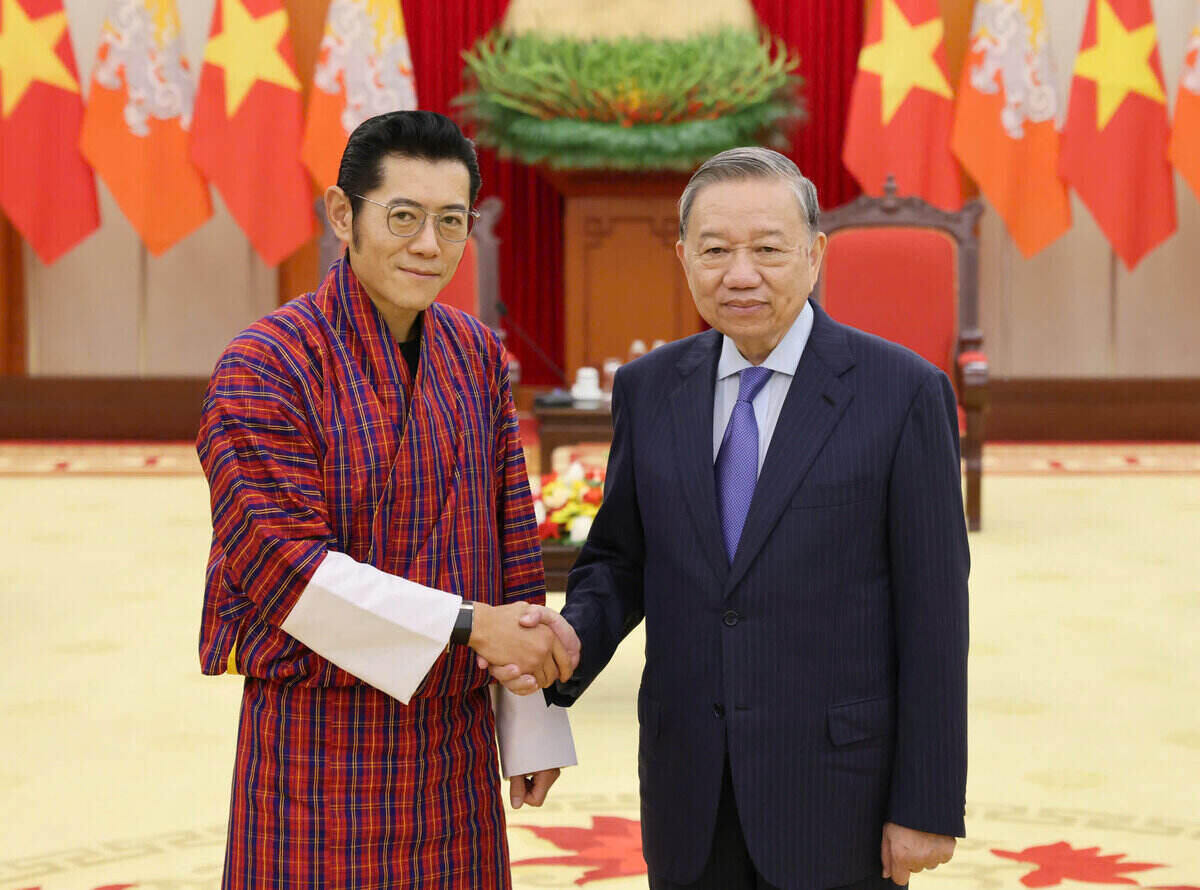 General Secretary To Lam received King Bhutan Jigme Khesar Namgyel Wangchuck. Photo: Hai Nguyen