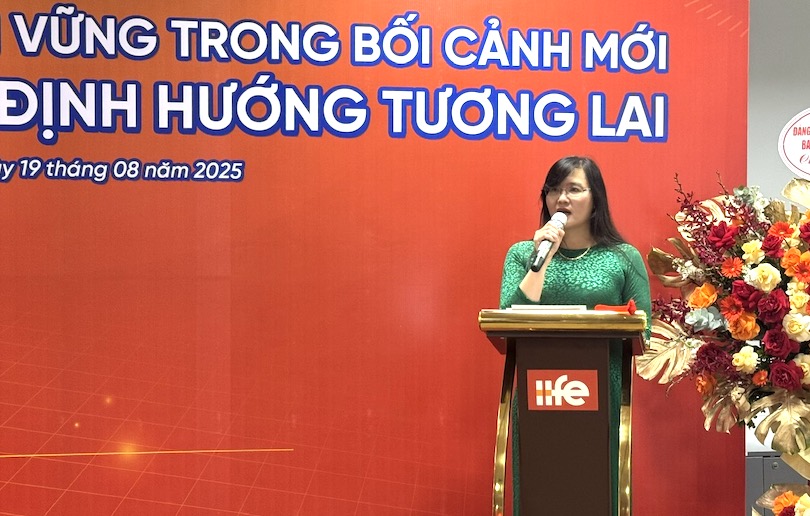 TS Trinh Thanh Huyen - Vien truong Vien Dao tao Quoc te, Hoc vien Tai chinh. Anh: Hoang Dinh 