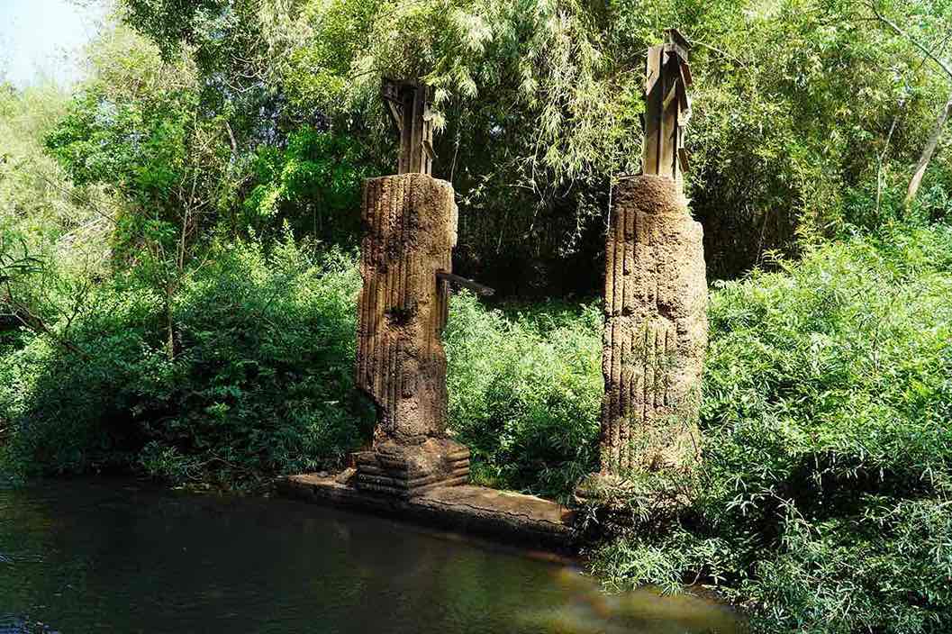The old Ma Da bridge abutment. Photo: HAC