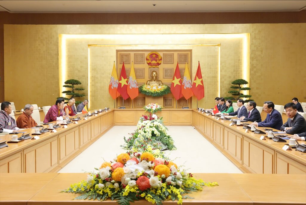 Thu tuong Chinh phu nhan manh, Viet Nam mong muon thuc day quan he hop tac voi Bhutan. Anh: Hai Nguyen