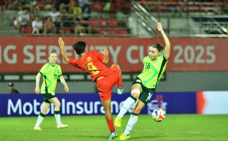 The Australian women's team defeated Myanmar 1-0 in the 2025 Southeast Asian Women's Championship final. Photo: Mai Huong