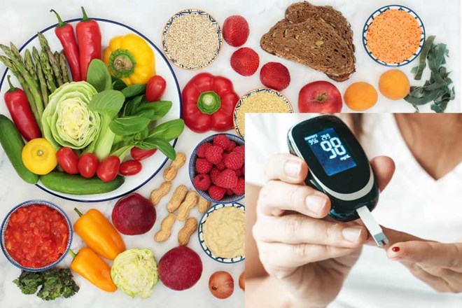 Foods rich in fiber help lower blood sugar. Graphics: Nhu Ha