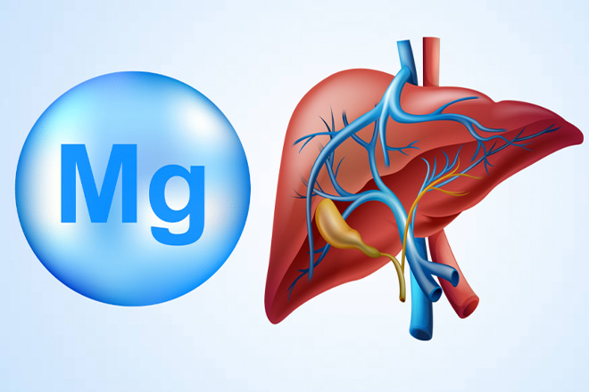 Magnesium deficiency can be a sign of liver damage. Graphics: Thien Nhan