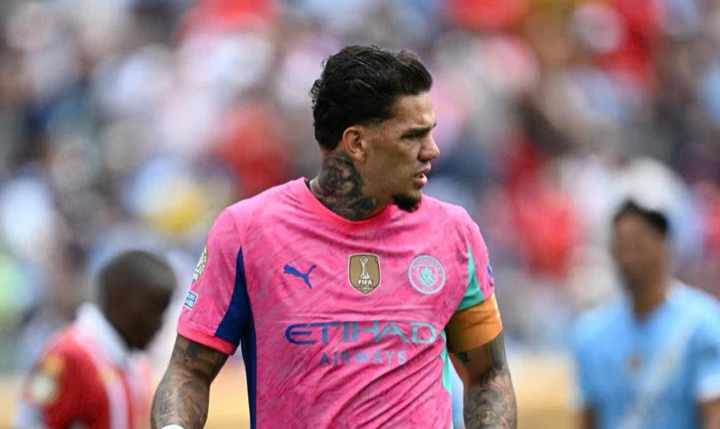 Goalkeeper Ederson is said to be about to leave Man City. Photo: Xinhua