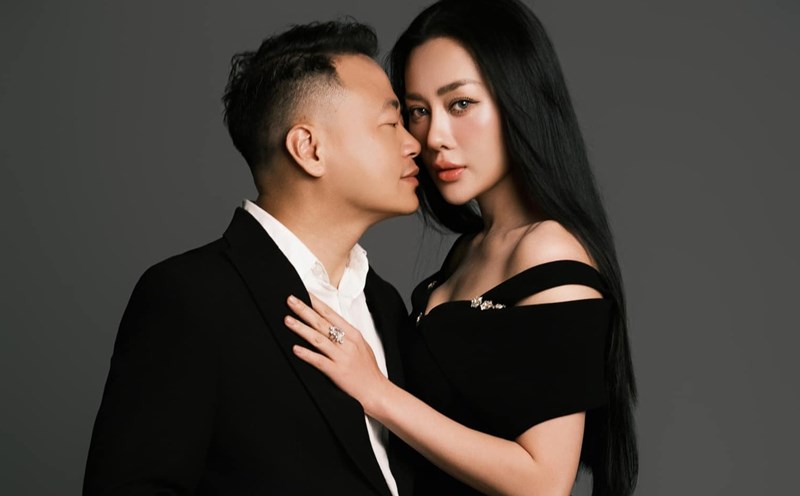 Actress Phuong Oanh and her husband - businessman Nguyen Hoa Binh. Photo: Character provided