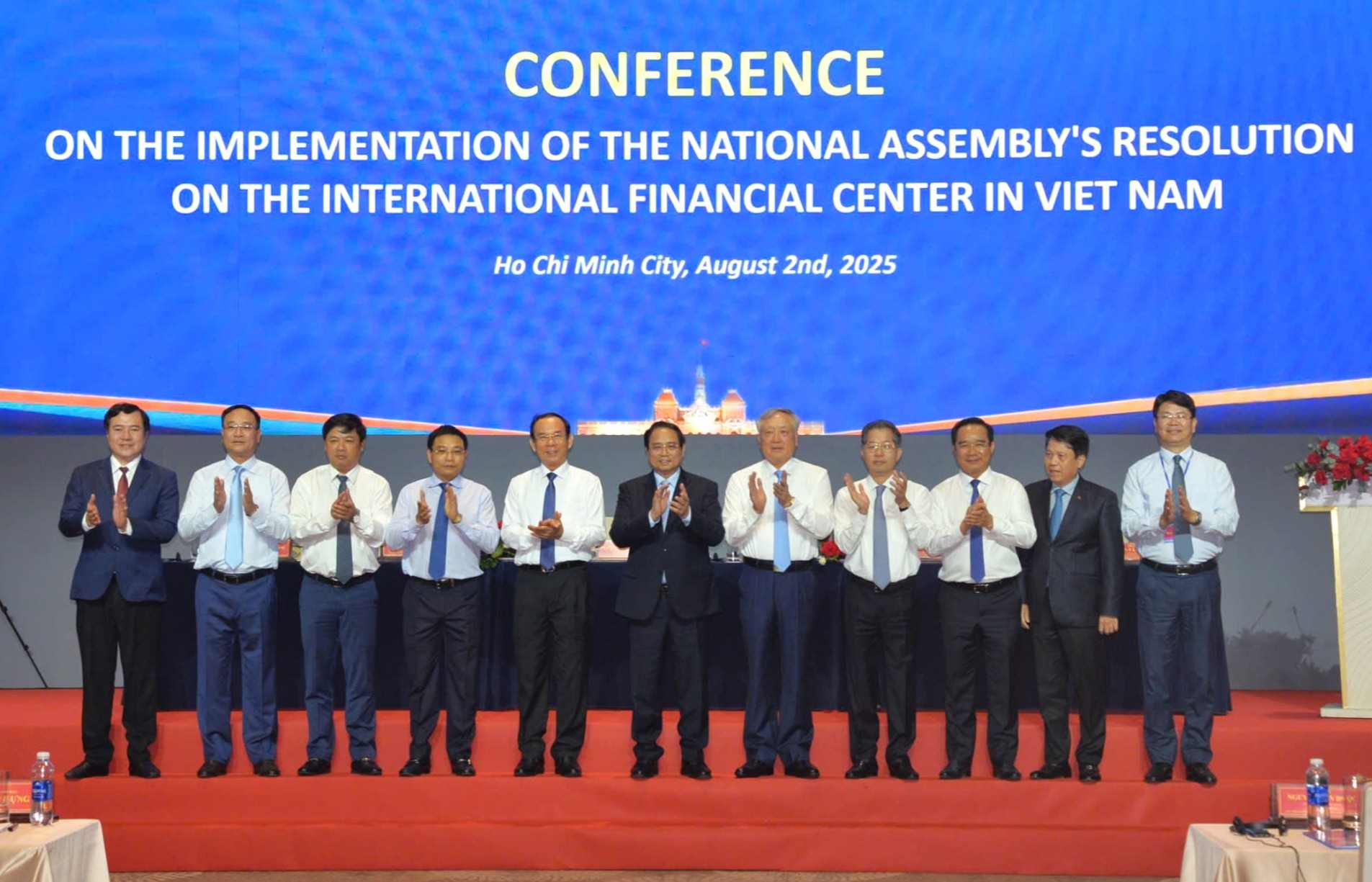 The Steering Committee for the implementation of the construction of the International Financial Center in Vietnam was launched. Photo: Minh Quan