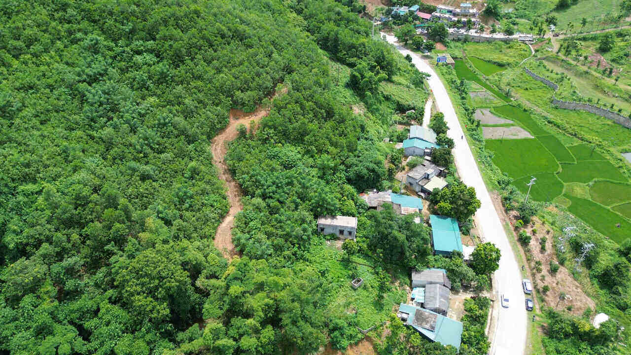 Khu vuc sat lo dat thuoc xom Bai Khoai, xa Dung Tien, tinh Phu Tho. Anh: Dang Tinh