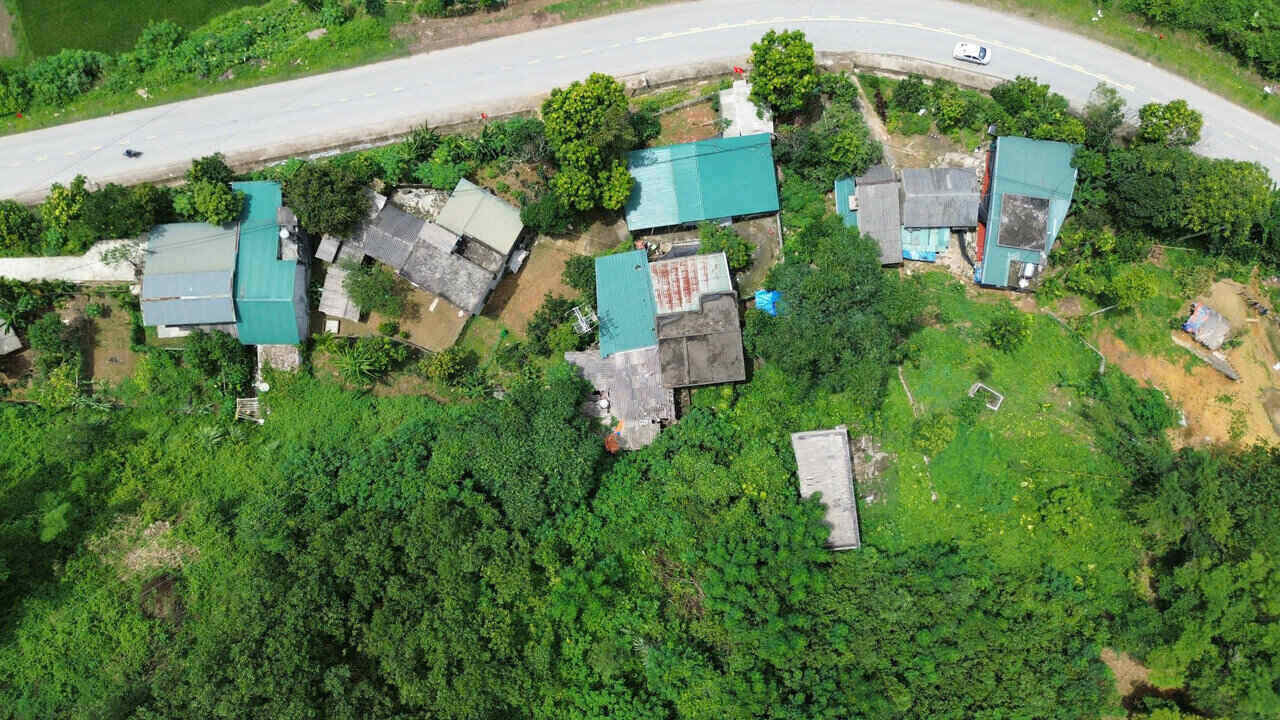 Zona de deslizamiento de tierra perteneciente a la aldea de Bai Khoai comuna de Dung Tien provincia de Phu Tho. Foto: Dang Tinh