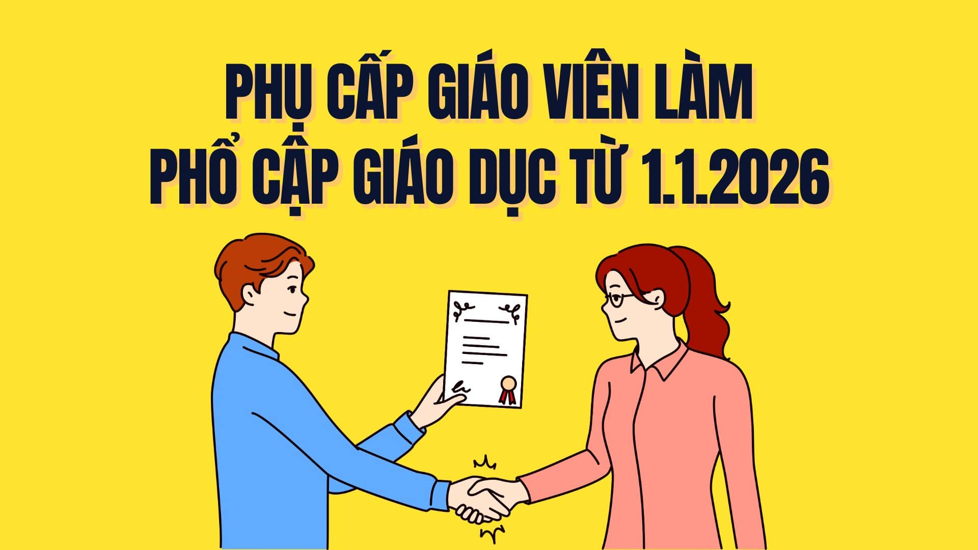 2026년 1월 1일부터 보편적 교육을 하는 교사는 추가 수당을 받게 됩니다. 그래픽: Tra My