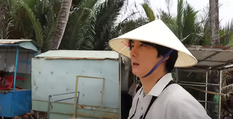 Jung Il Woo when traveling to Vietnam. Photo: Taken from video