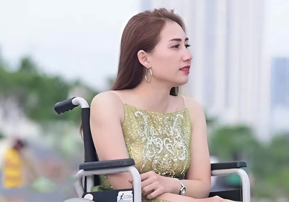 Actress Le Hien Hanh. Photo: Film crew.