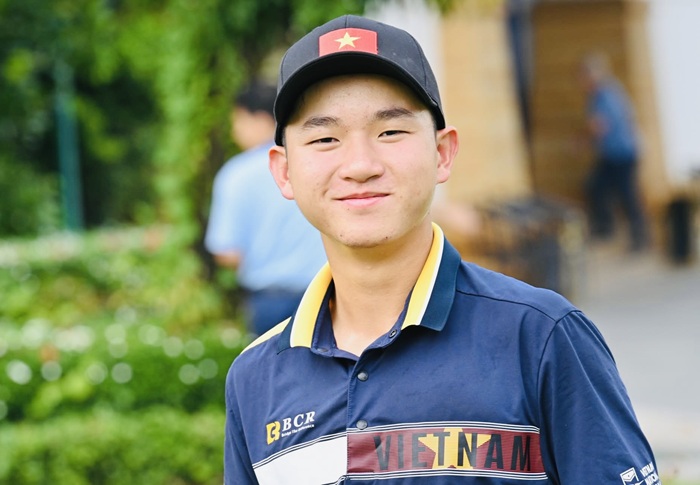Nguyen Anh Minh competed in a series of golf tournaments in the US and achieved high results. Photo: VGA