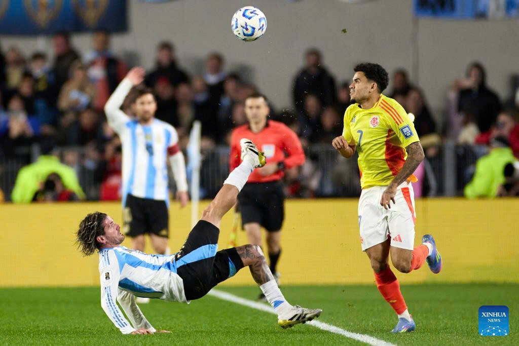 Rodrigo De Paul in Argentina. Photo: Xinhua