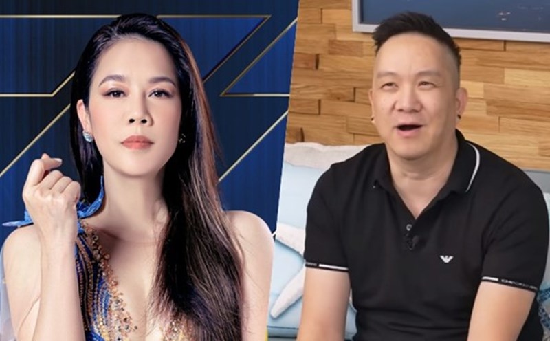 Thu Phuong and Huy MC. Photo: Taken from video