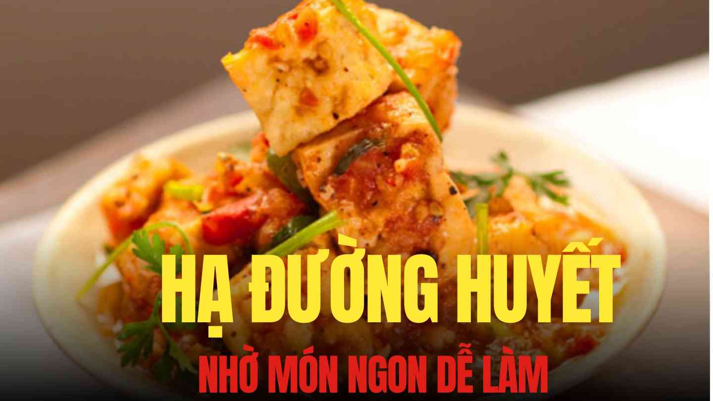 In the diet of people with prediabetes and type 2 diabetes, tofu with tomato sauce eaten with brown rice is a healthy choice, easy to prepare, and has a clear effect of supporting blood sugar reduction. Graphics: Tra My