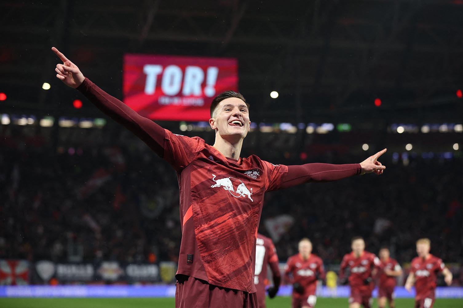 Benjamin Sesko se la luong gio moi rat dang chu y cua Premier League. Anh: AFP