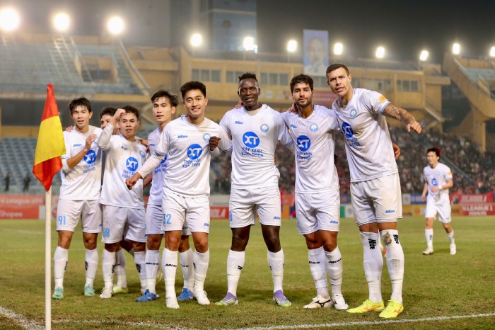 Nam Dinh Club is in the top 10 teams with the highest squad value in the AFC Champions League Two. Photo: NDFC