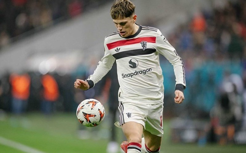 Alejandro Garnacho is waiting to move to Chelsea this summer. Photo: AFP