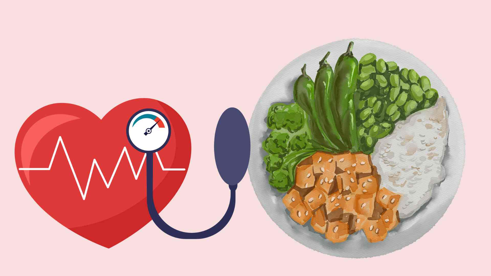 Green salad with butter and grilled salmon helps regulate blood pressure. Graphic photo: Hoang Loc
