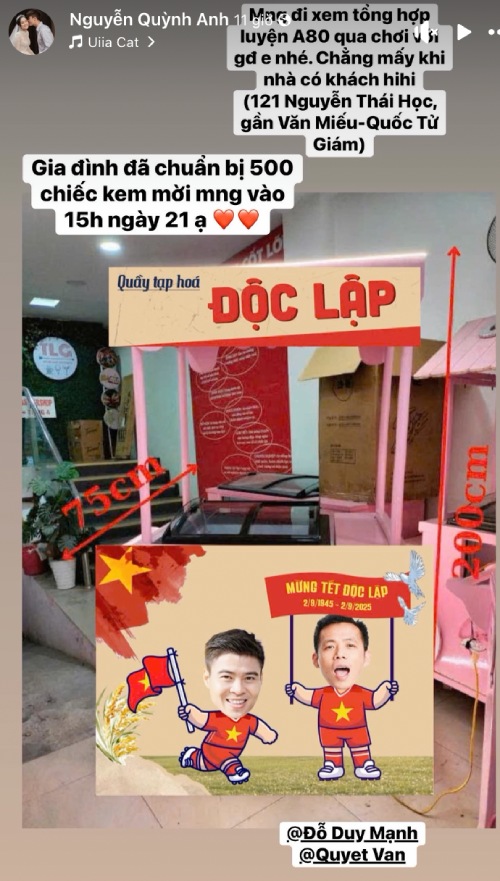 Gia dinh Duy Manh - Quynh Anh se tang kem mien phi cho nguoi dan xem tong hop luyen. Anh: Chup tu trang ca nhan nhan vat