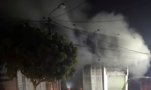 Hiện trường vụ cháy. Ảnh: Diệu Anh