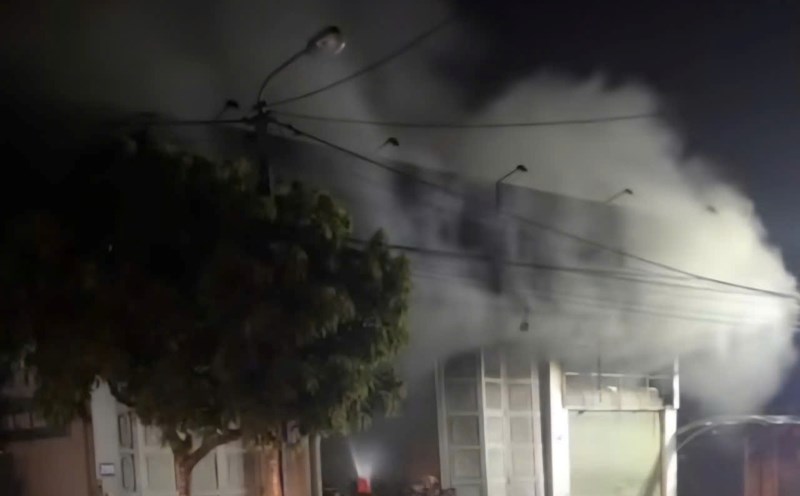 Fire scene. Photo: Dieu Anh