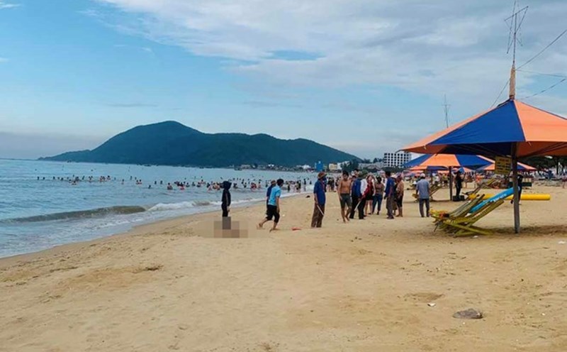 The Thien Cam Sea where Mr. B was bathing and then suffered a stroke and died. Photo: Tran Tuan