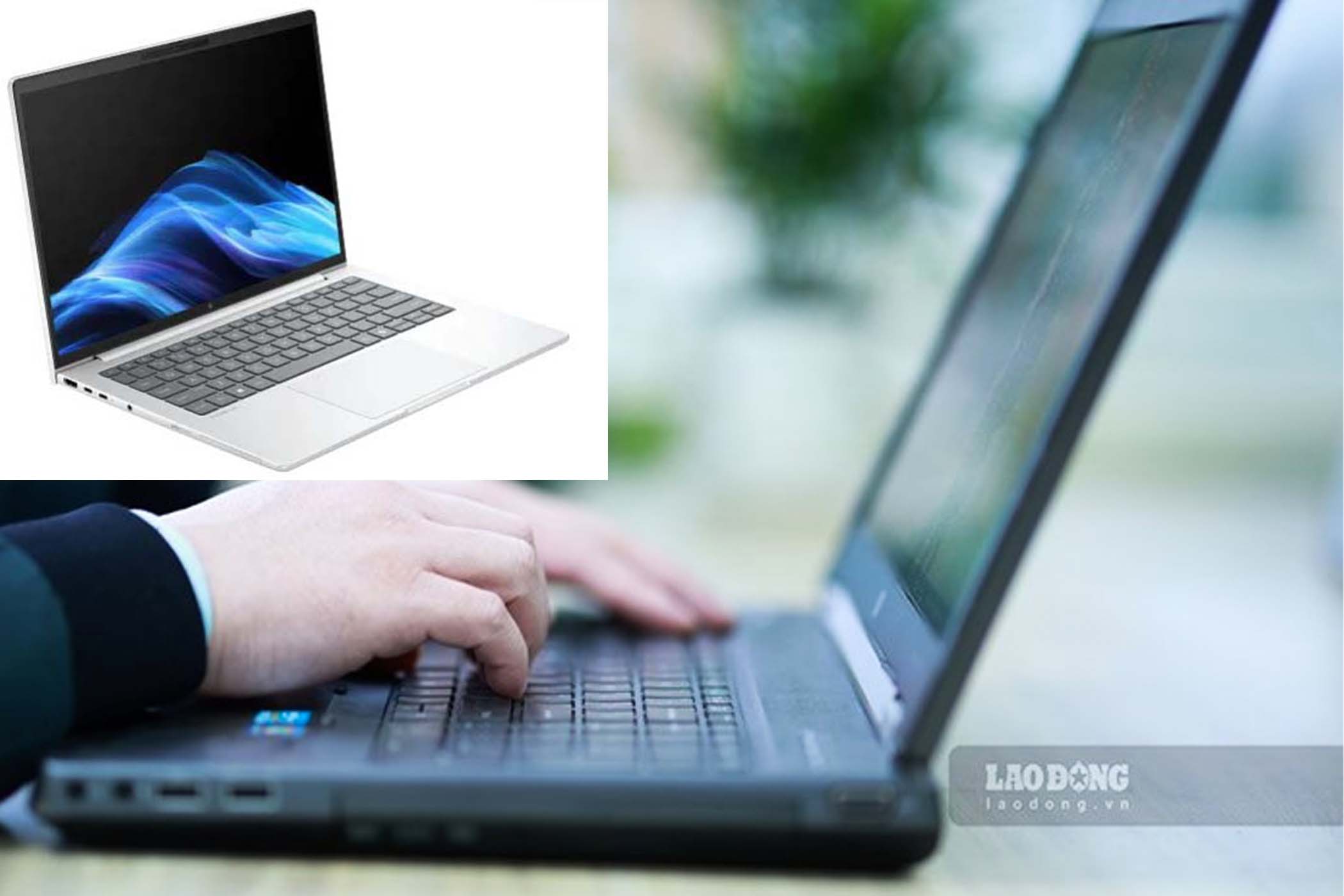 Ventajas y desventajas del portatil HP EliteBook 8 G1a una linea de portatiles que integra IA y alta seguridad. Graficos: Cat Tien