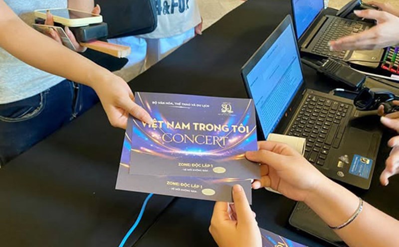Tickets for the concert "Vietnam in Me". Photo: Provided by the organizing committee
