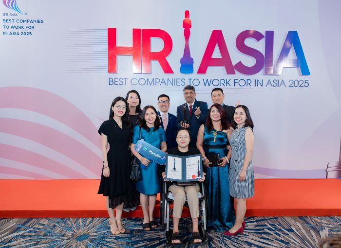 Manulife duy trinh thanh tich tai HR Asia Awards tu nam 2019 den nay. Anh: Hai Nhu