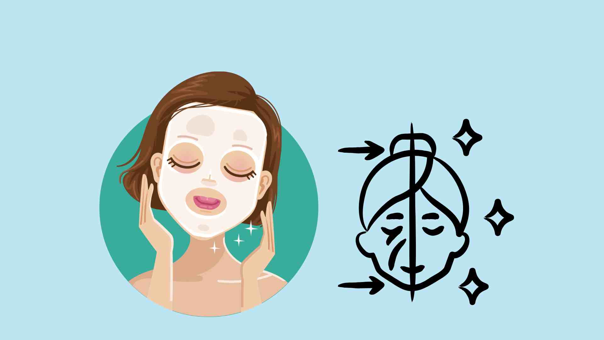 Masks help prevent skin aging. Graphic photo: Hoang Loc